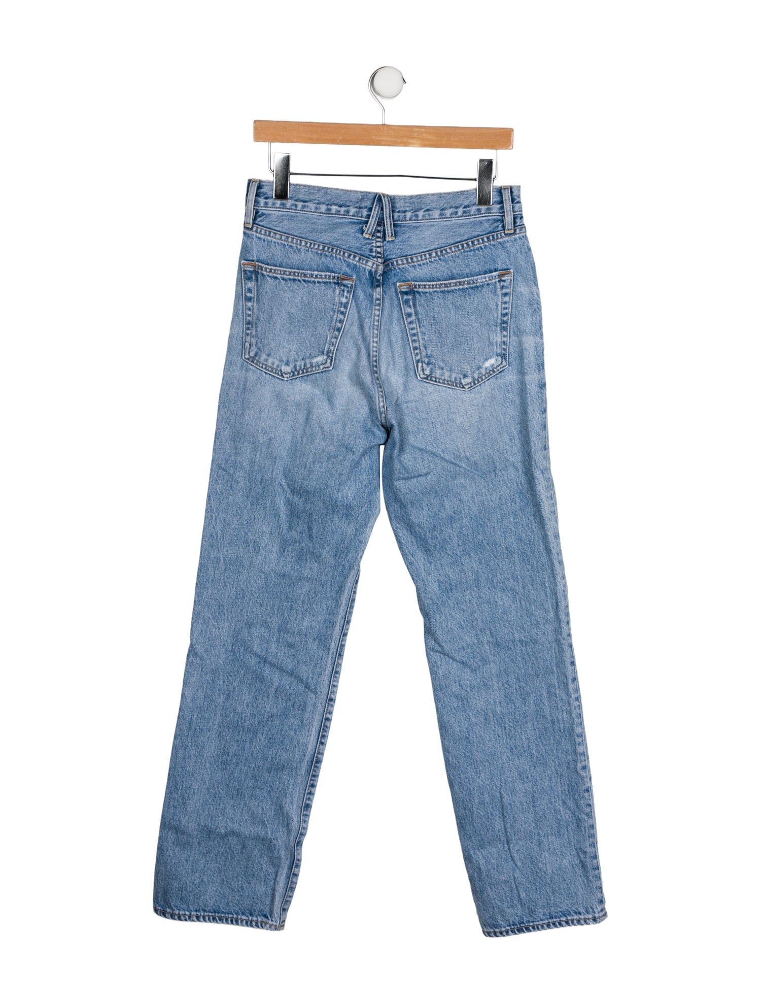 SLVRLAKE High-Rise Straight Leg Jeans